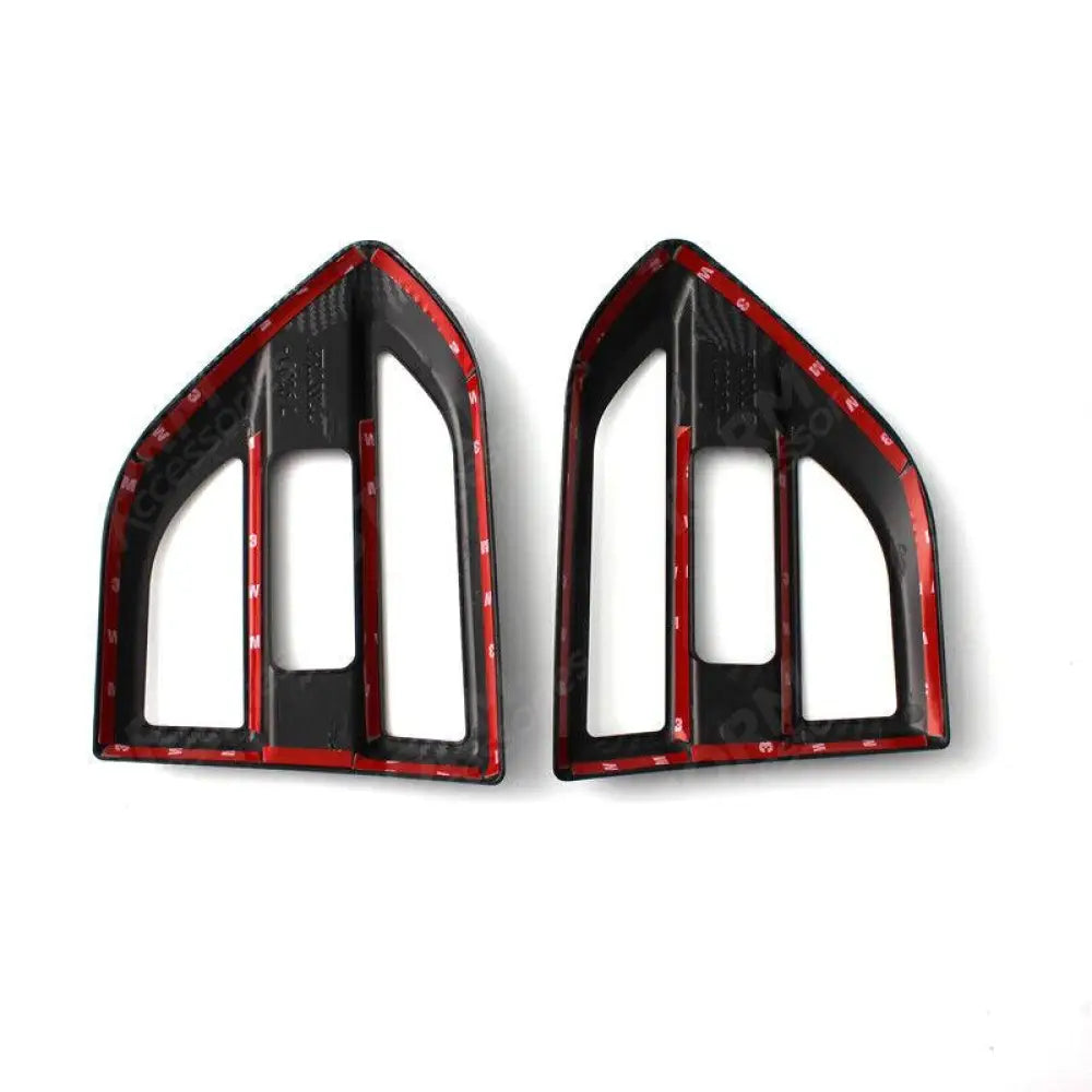 Carbon Style Side Vent Covers Pair For Ford Ranger T6 2016 On