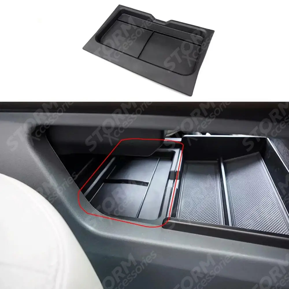 Central Control Lower Storage Mat Anti Slip For Land Rover Defender L663 90 / 110 / 130 2020 On