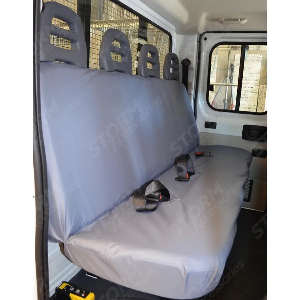 Chassis Cab Rear Seat Covers Grey For Citroen Relay Van 2006-2022