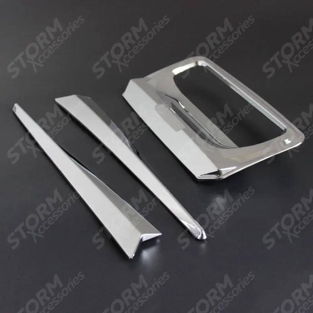 Chrome For Ford Ranger T6 2012-2022- Rear Tailgate Door Handle Surround Trim Cover