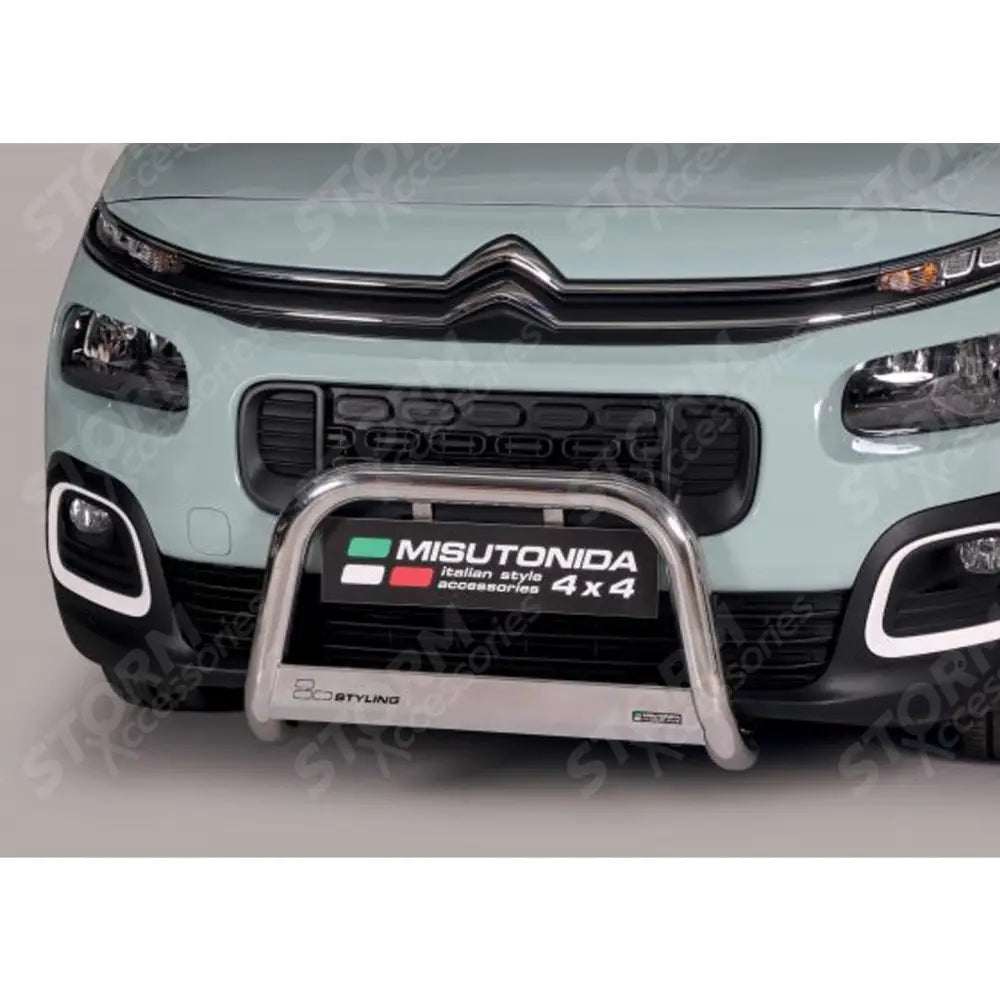 Citroen Berlingo 2018 On - Misutonida Stainless Steel Front A-bar - 63mm