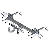 Complete Tow Bar Fixed Swan Neck For Vw Caddy 2020 Onward