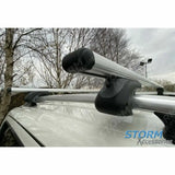 Cross Bars - Crossbars - Roof Rails - Universal Fit - 135 Cm - Silver
