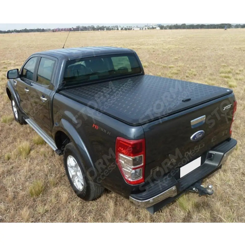 Dc EGR Aluminium Tonneau Cover Black For Ford Ranger T6 2012-2022