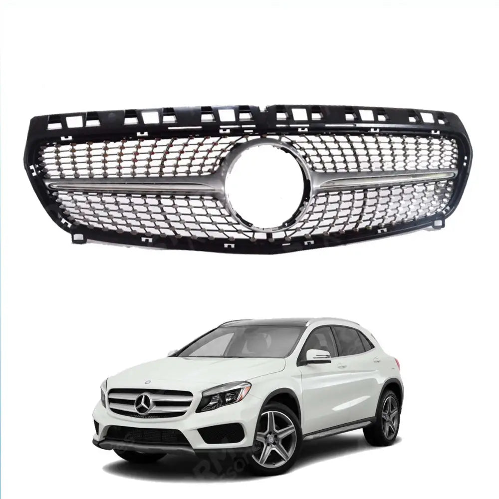Diamond Style Upgrade Front Grille For Mercedes Gla X156 2014 - 2016