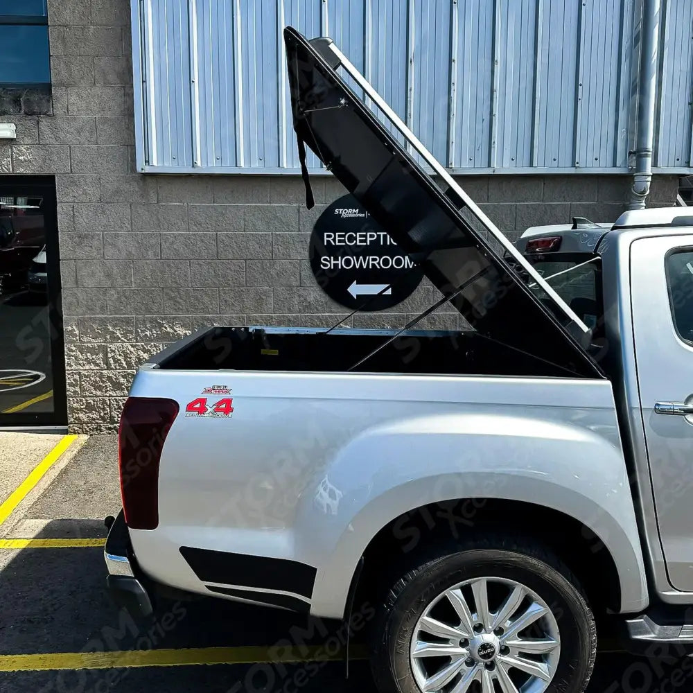 Double Cab Aluminium Tonneau Cover Black Finish Egr For Isuzu D-max 2012 On