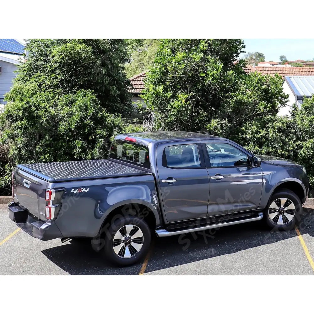 Double Cab Egr Aluminium Tonneau Cover Black Finish For Isuzu D-max 2021 On