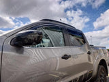Double Cab Egr Genuine Quad Wind Deflectors External Fit For Nissan Navara Np300 - 2016 On