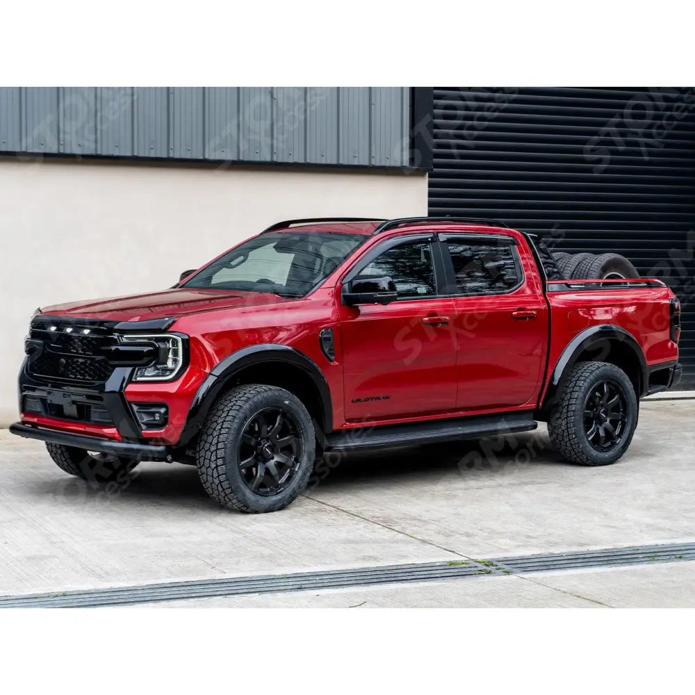 Ford Ranger 2023 On Double Cab EGR Wheel Arch Kit Smooth Gloss Black Finish - 6 Pcs