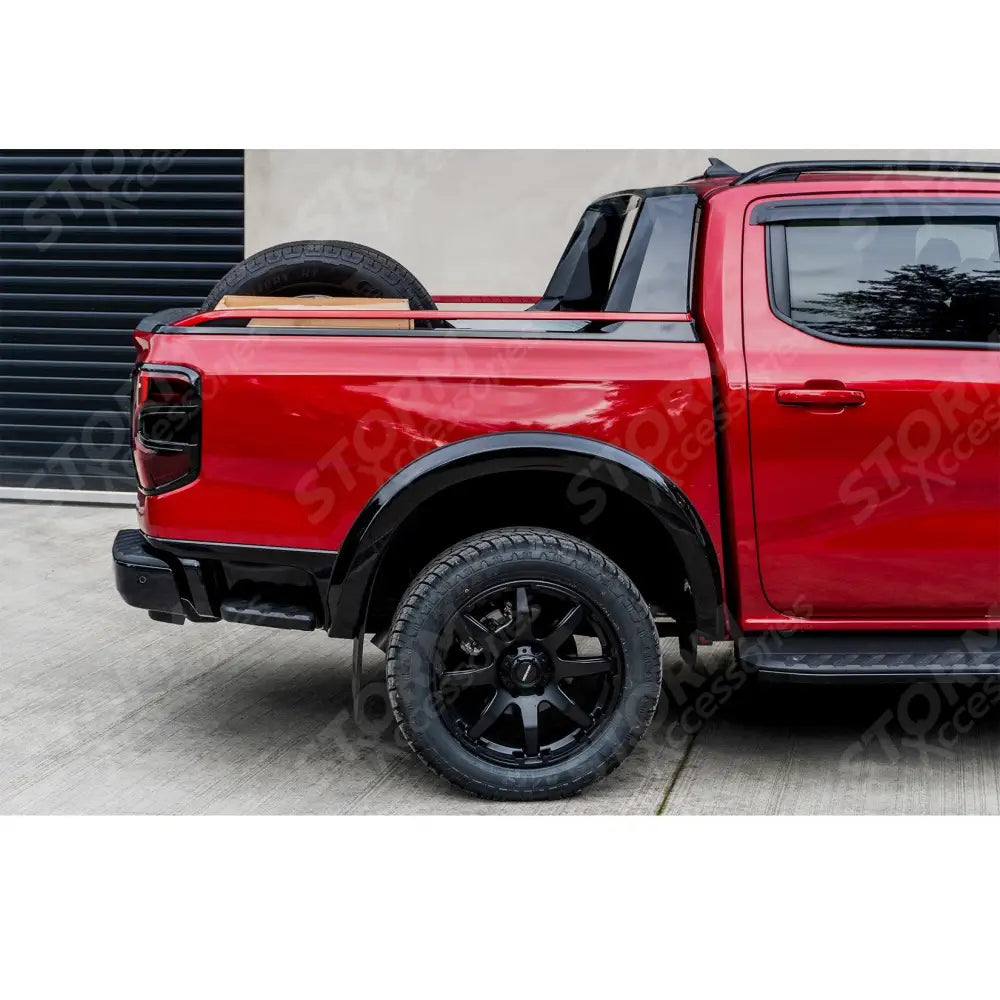 Ford Ranger 2023 On Double Cab EGR Wheel Arch Kit Smooth Gloss Black Finish - 6 Pcs