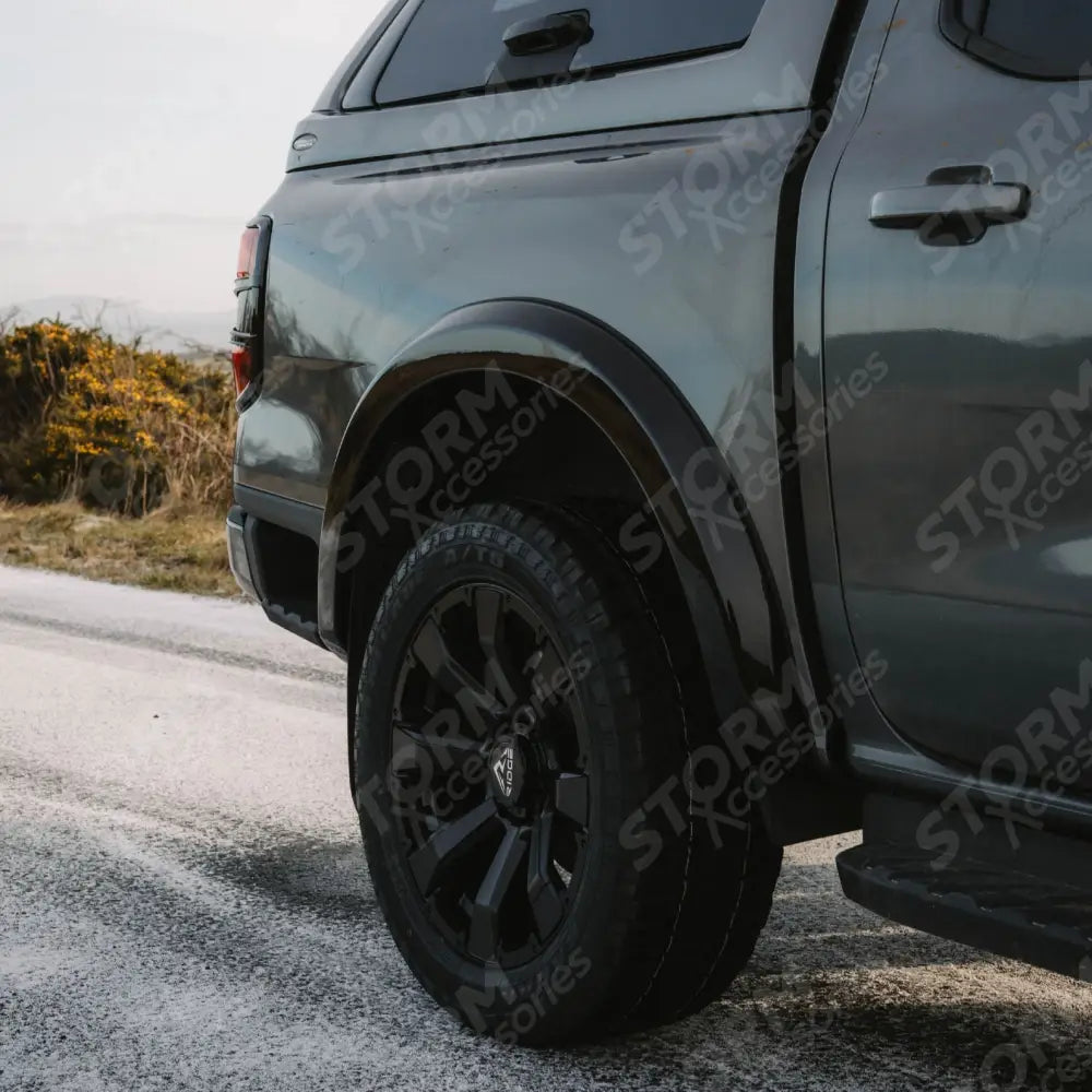 Ford Ranger 2023 On Double Cab EGR Wheel Arch Kit Smooth Gloss Black Finish - 6 Pcs