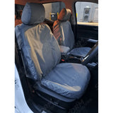 Double Cab Front Seat Covers Pair Grey For Maxus T90 2022+