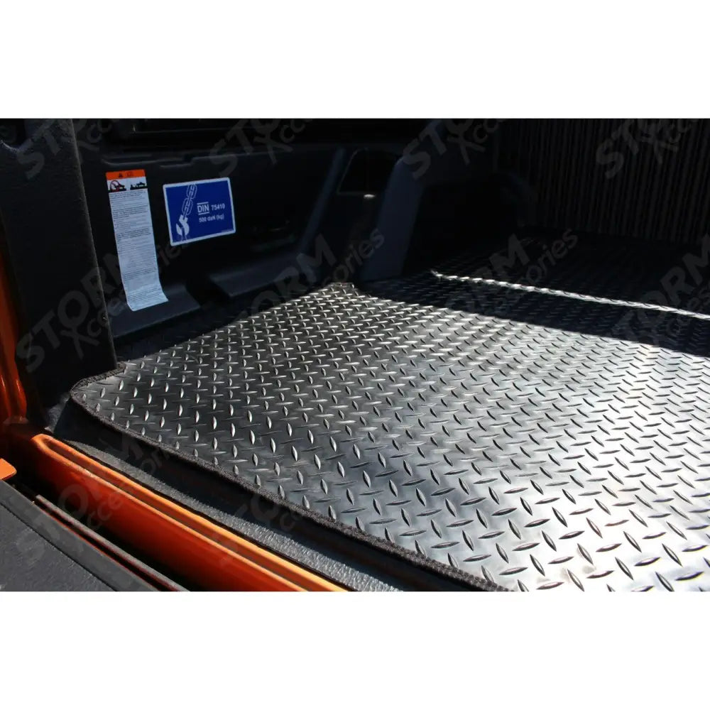 Double Cab Load Bed Rubber Mat Black For Ford Ranger T6 2012-2019