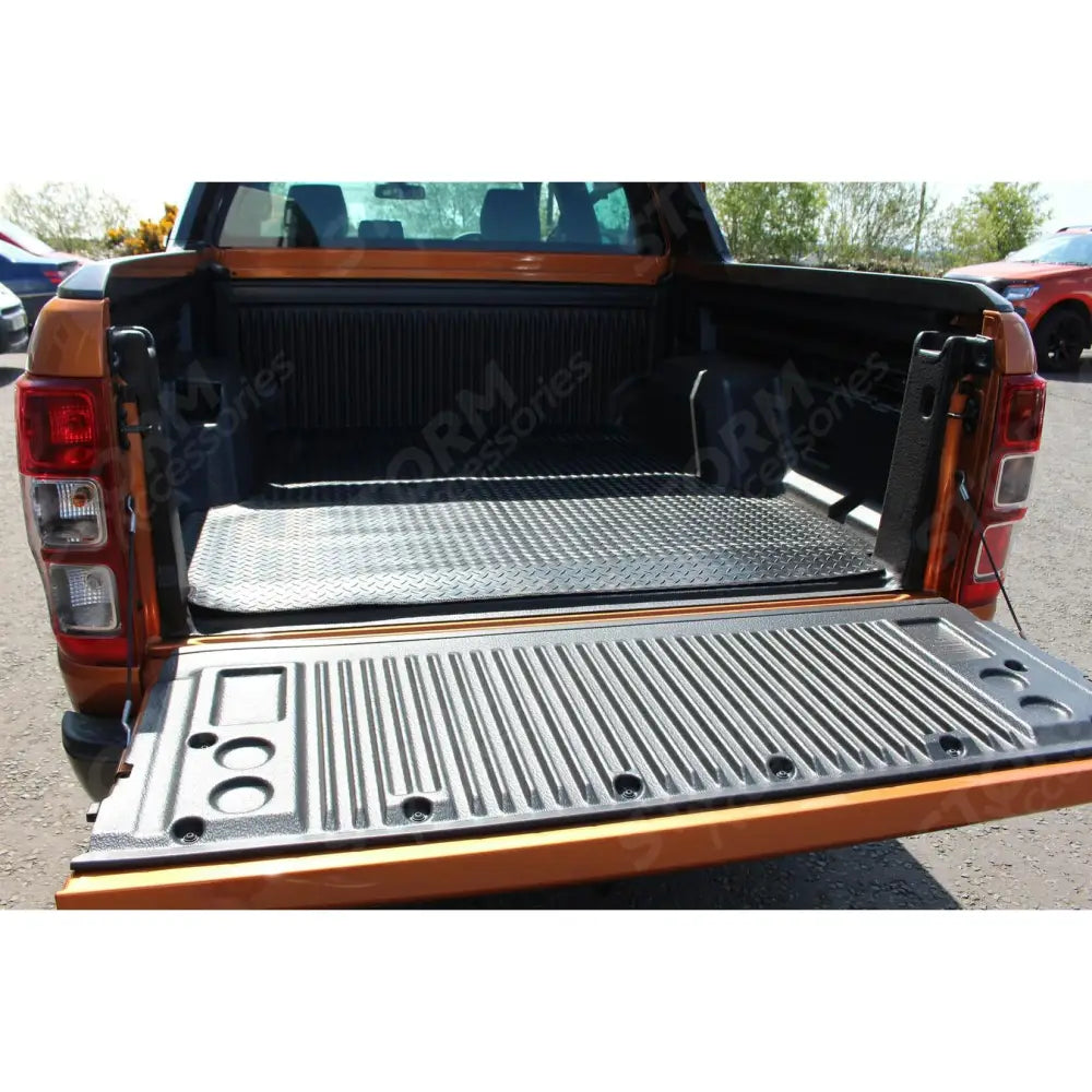 Double Cab Load Bed Rubber Mat Black For Ford Ranger T6 2012-2019