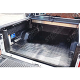 Double Cab Load Bed Rubber Mat In Black For Ford Ranger T6 Wildtrak 2019-2022