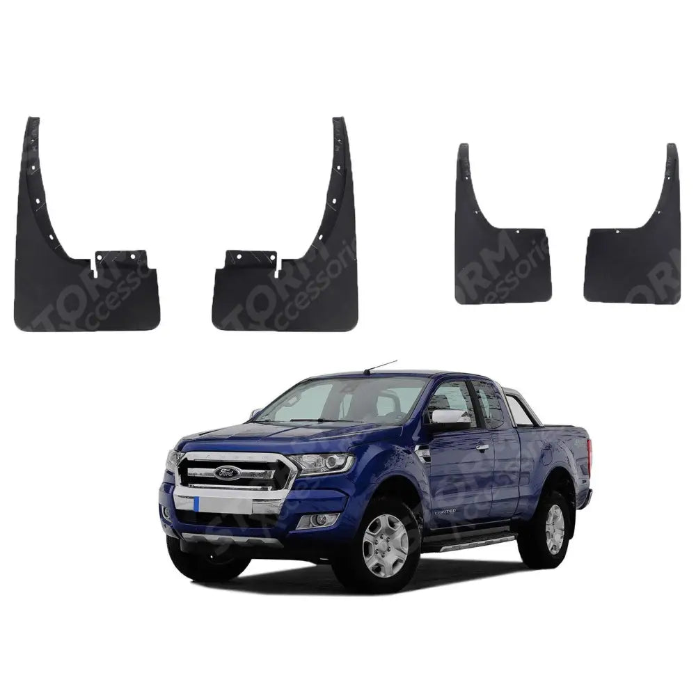 Double Cab Mud Flaps Set For Ford Ranger T6 2012-2022