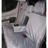 Double Cab Rear Seat Covers Grey For Mitsubishi L200 2006-2015