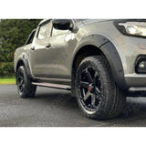 Double Cab Running Boards Side Steps STX Style Pair Black For Nissan Navara Np300 2016 On