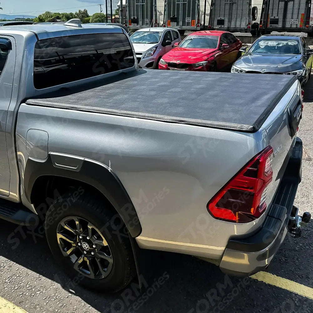 Double Cab Soft Tri-fold Tonneau Cover For Toyota Hilux 2016 On