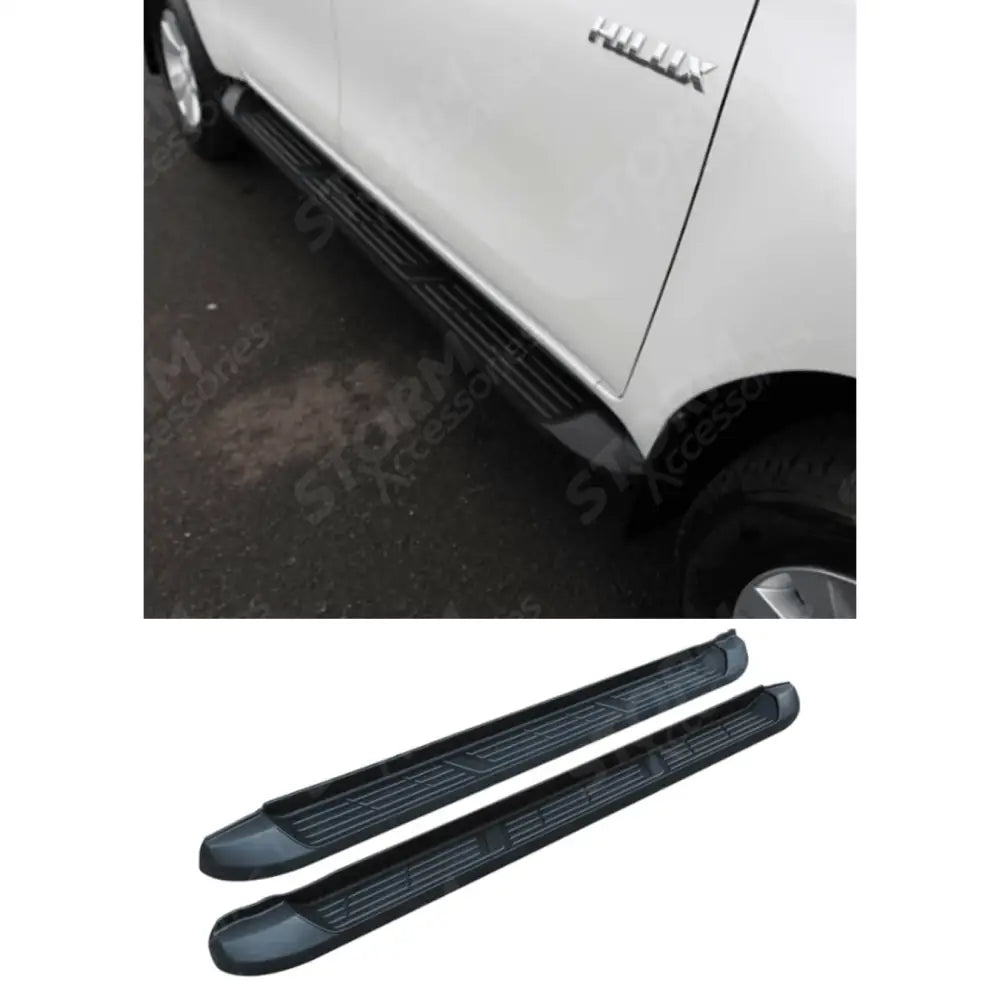 Double Cab Stx Side Steps Running Boards Pair For Toyota Hilux Mk8 2016-2026