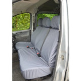 Driver And Front Double Passenger Seat Covers Grey For Peugeot Expert Van 2007-2016
