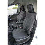 Driver & Non-Folding Passenger Tailored Waterproof Seat Covers In Black For Ford Transit Courier 2023+