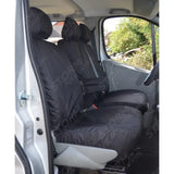 Driver (With Armrest) Double Passenger Seat Covers Black For Renault Trafic 2006-2014