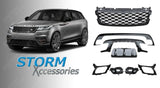 Dynamic Upgrade Kit Grille, Side Vents, Bumper Additions Black For Range Rover Velar 2017 On - L560