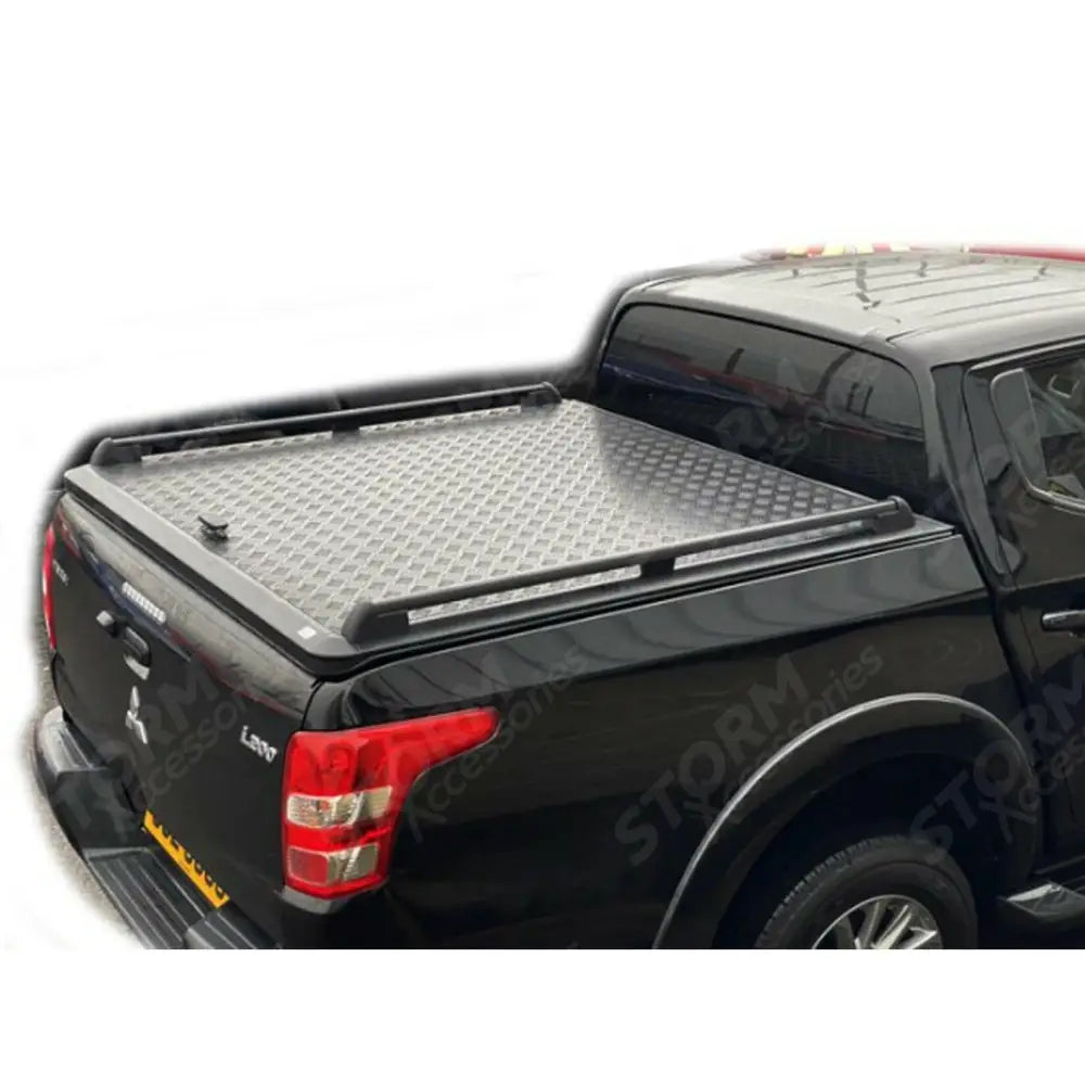 Egr Aluminium Tonneau Cover Black Finish For Mitsubishi L200 Series 5 - 6 - Fiat Fullback D-cab 2016 On