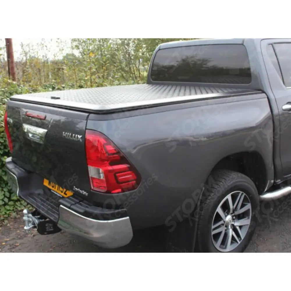 Double Cab Egr Aluminium Tonneau Cover Black Finish For Toyota Hilux 2016 On