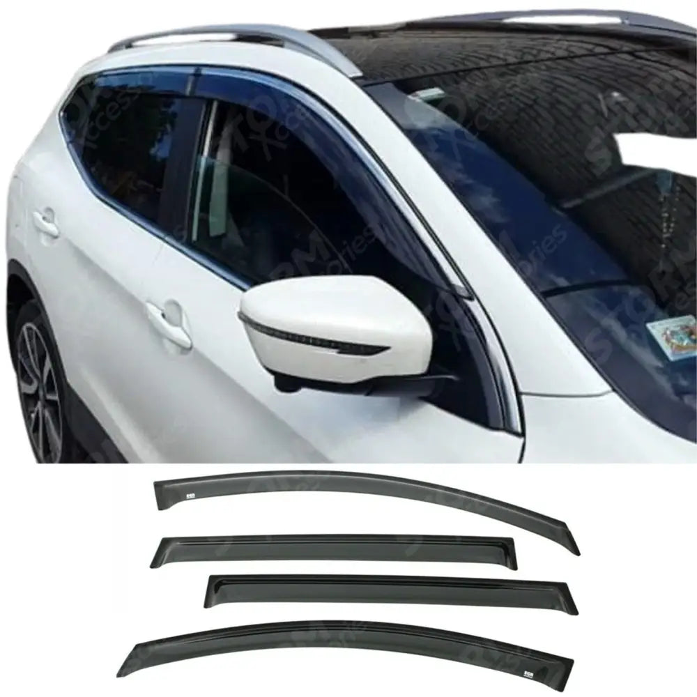 Egr Genuine Wind Deflectors External For Nissan Qashqai 2014+