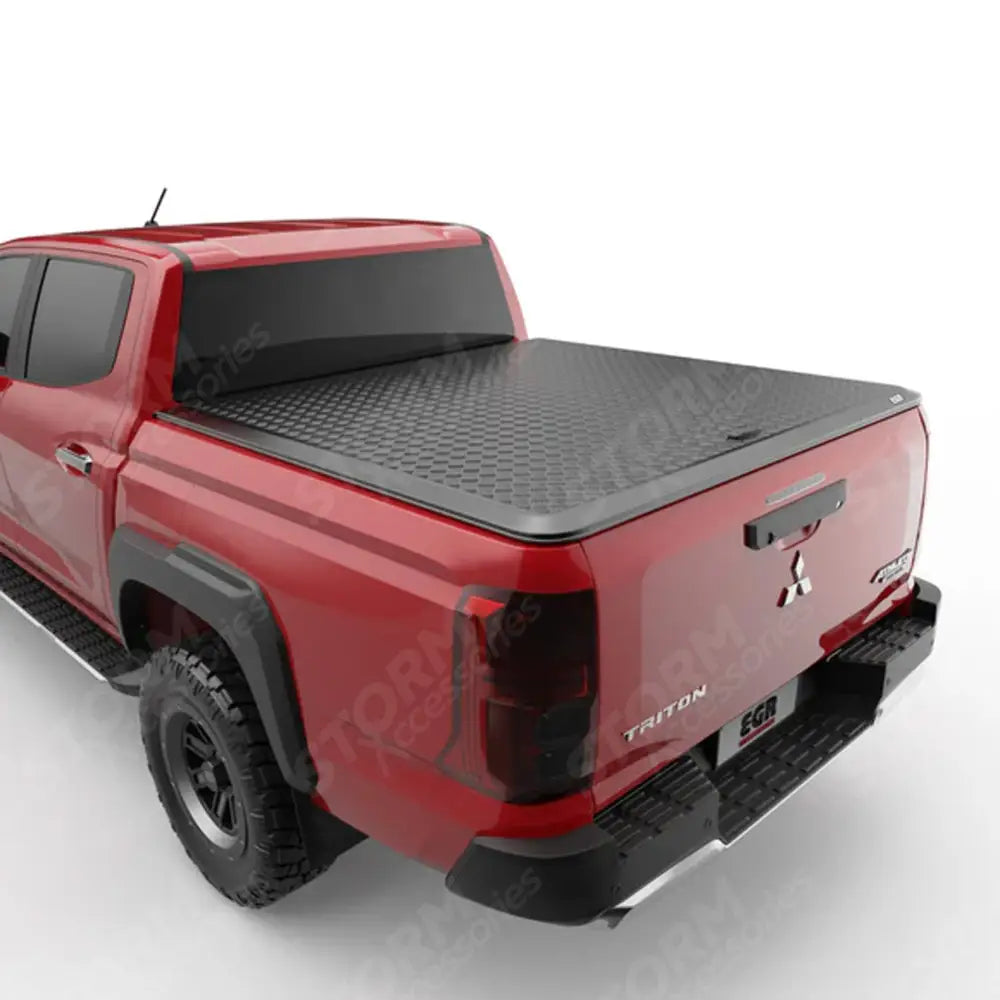 EGR Load Shield Aluminum Tonneau In Black For Mitsubishi L200 2024+ Double Cab - Tonneau Covers