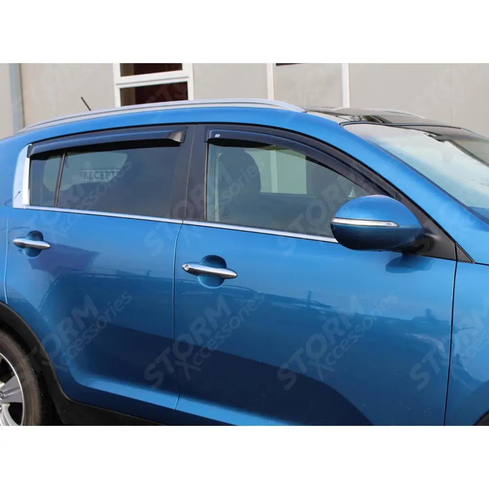Egr Quad Wind Deflectors External Fit For Kia Sportage 2010-2015