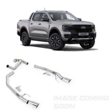 Exhaust System For Ford Ranger T9 2.3 PHEV (281PS) Milltek Front Pipe Back Raptor Style