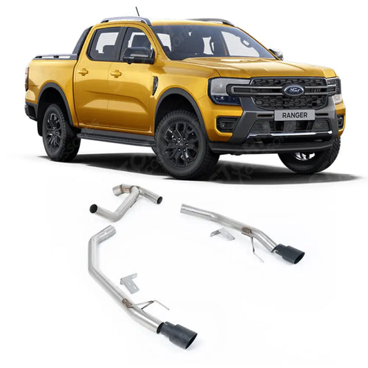 Exhaust System For Ford Ranger T9 3.0 V6 Wildtrak Milltek Cat Back Raptor Style