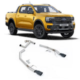 Exhaust System For Ford Ranger T9 3.0 V6 Wildtrak Milltek Cat Back Raptor Style