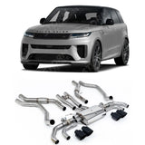 Exhaust System For Range Rover Sport SV L461 2023+ - SV 4.4 V8 Milltek Sport Cat Back Cerakote Black Tips