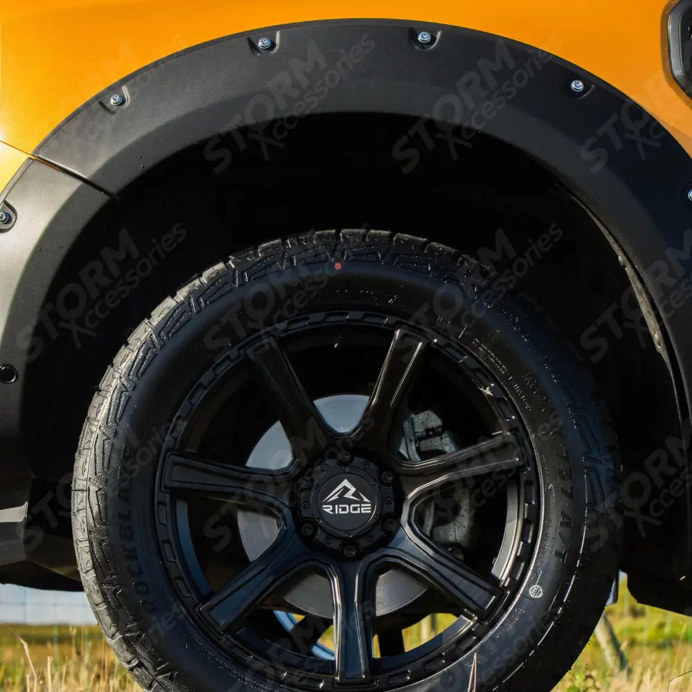Extreme Wheel Arches In Matt Black For Ford Ranger 2023 On