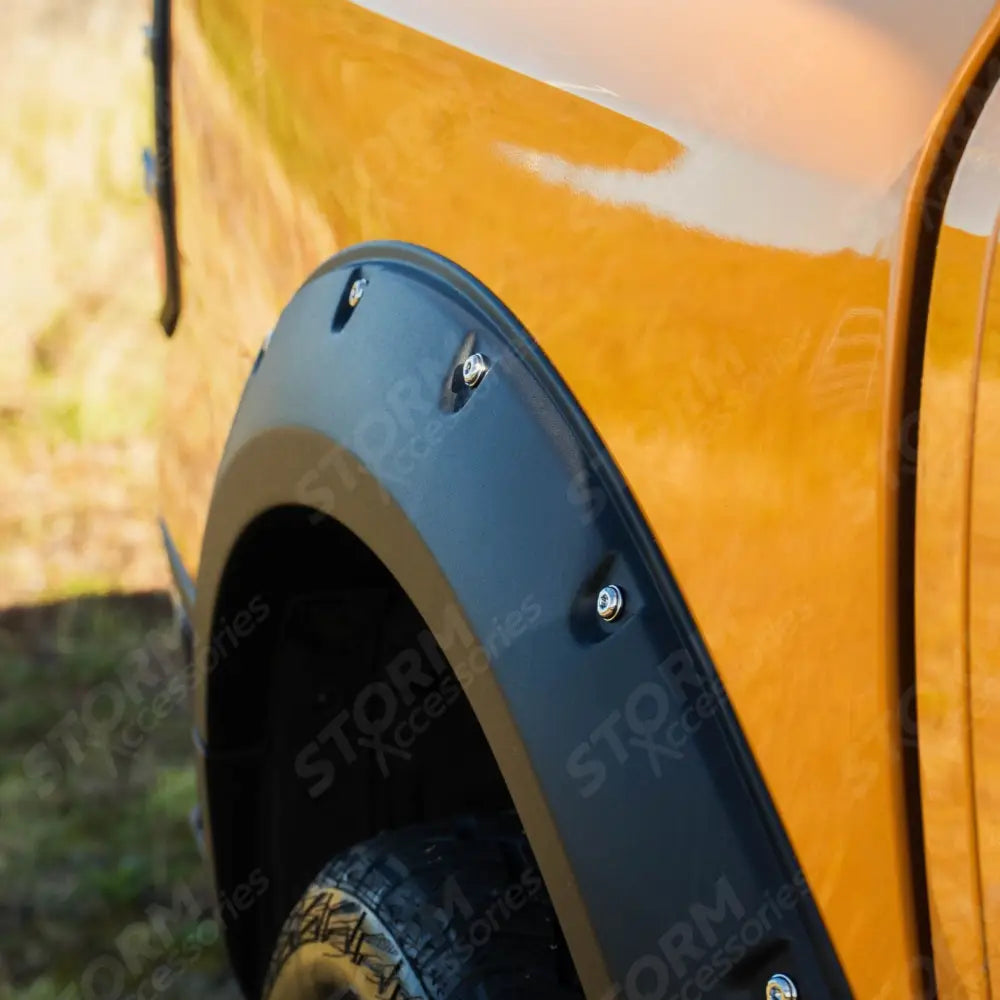 Extreme Wheel Arches In Matt Black For Ford Ranger 2023 On