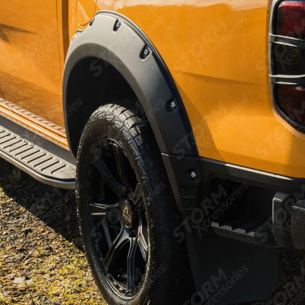 Extreme Wheel Arches In Matt Black For Ford Ranger 2023 On