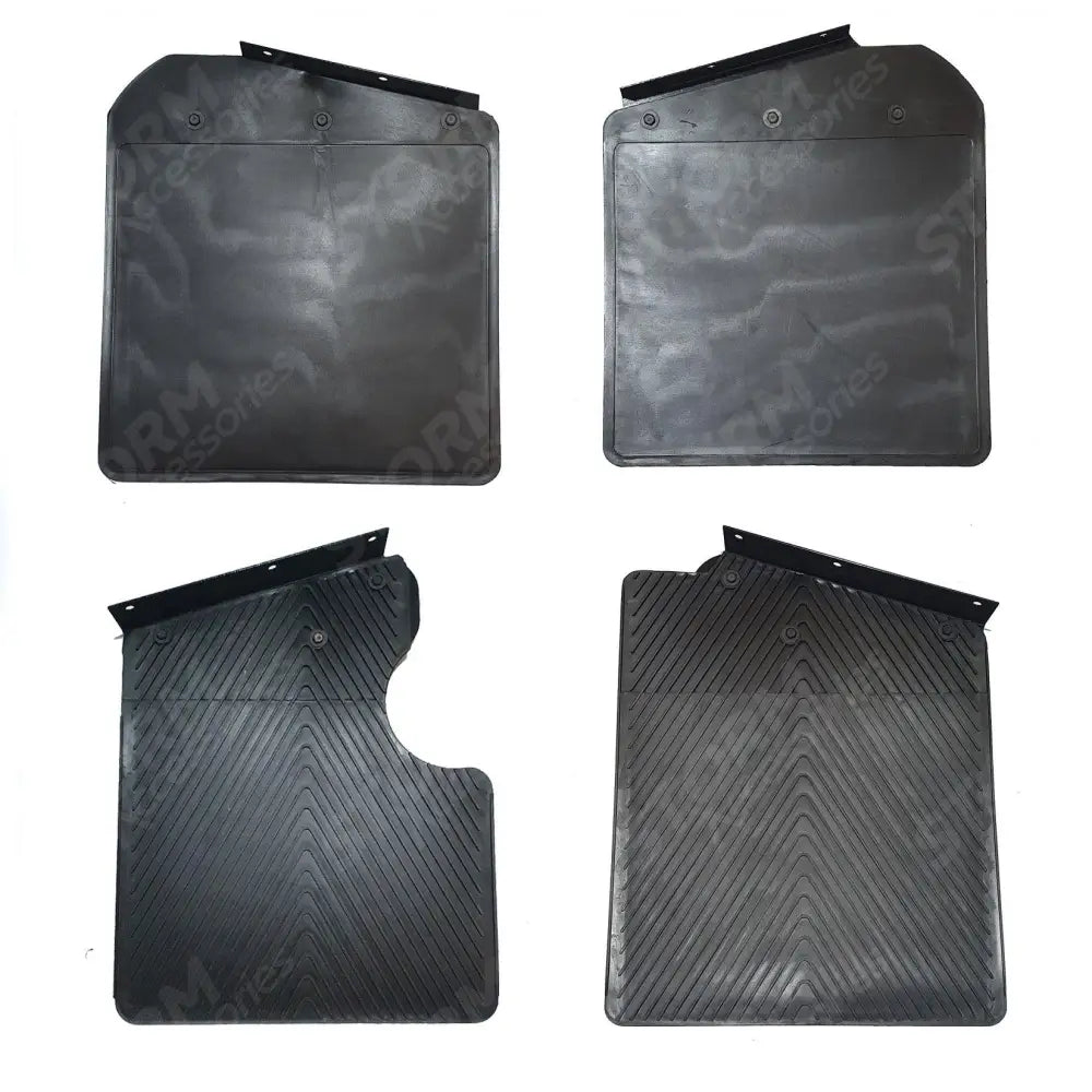 Flaps Black Set Of 4 For Land Rover Defender 90 STX Style Mud
