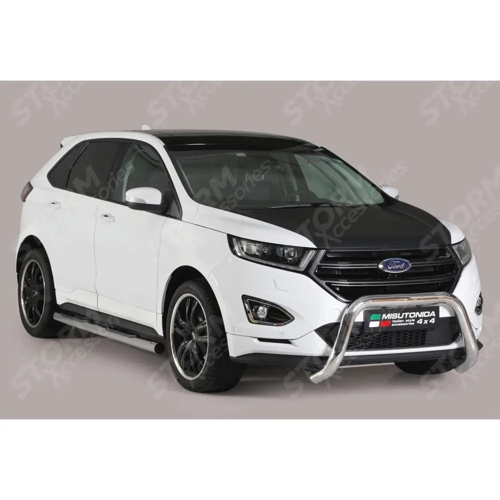 Ford Edge 2017 On - Misutonida Ec Approved Front Bar - 76mm - Stainless Finish