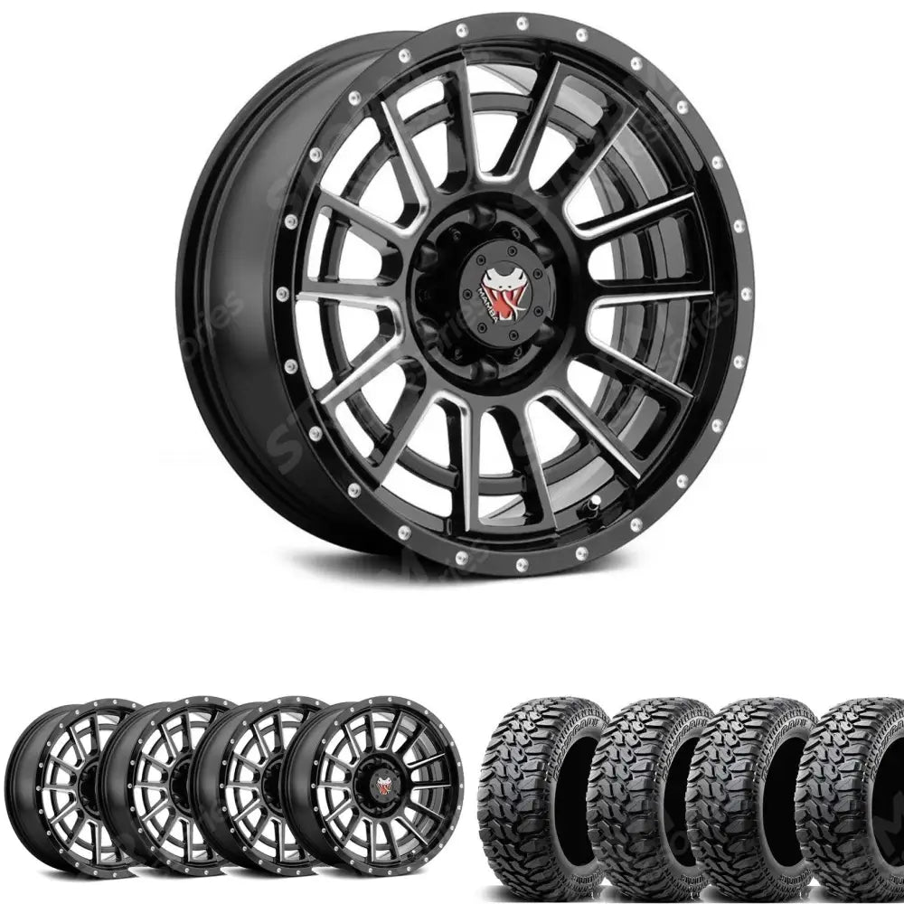 Ford Ranger 2012+ & 2023+ 18" Wheel & Tyre Package Mamba M22 With Radar MT Tyres