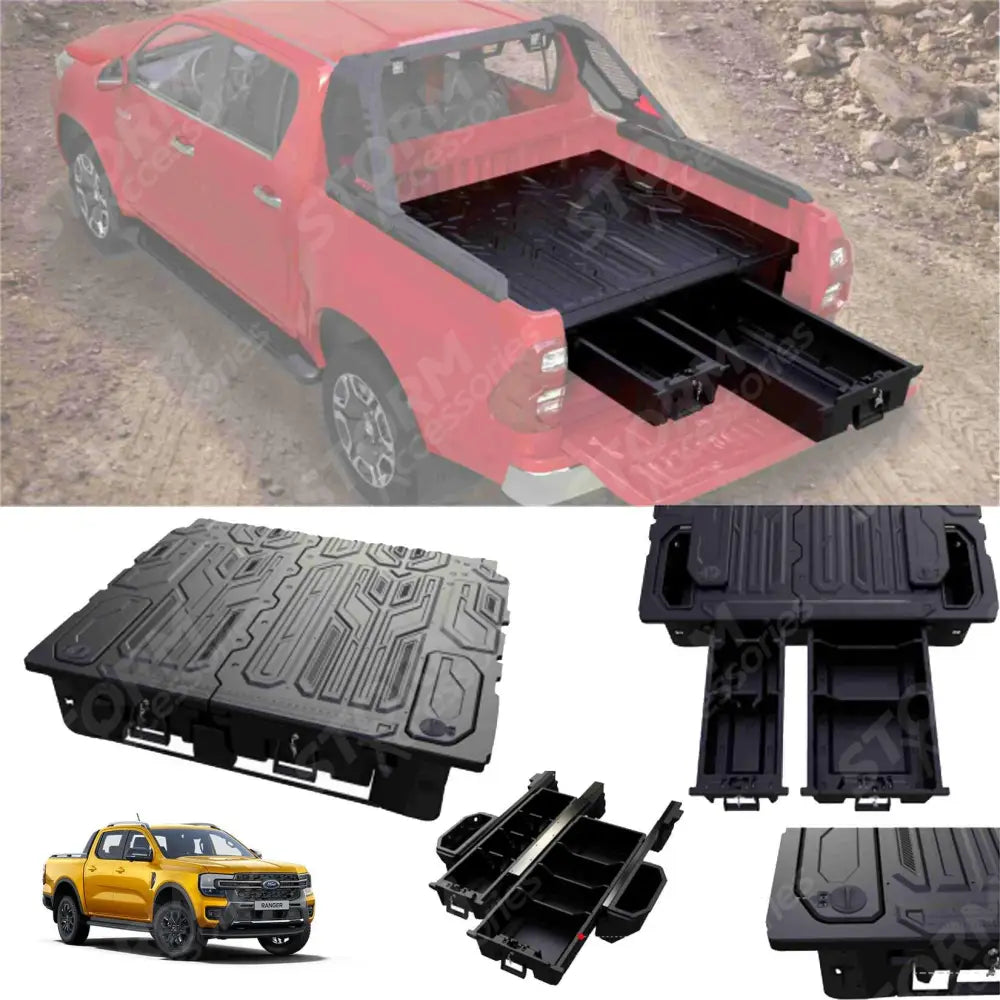 Ford Ranger 2023+ Dc - Ridge Bed Integrated Drawer System