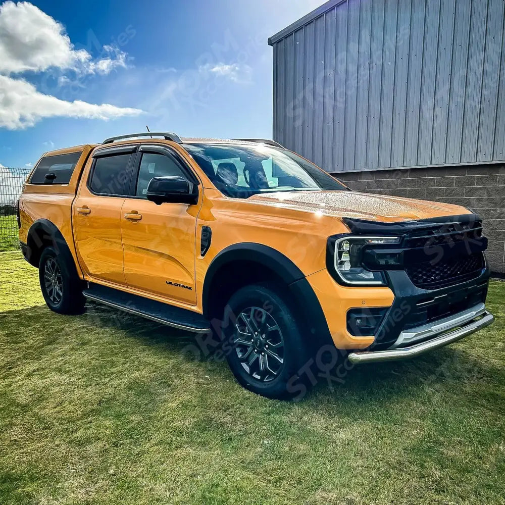 Ford Ranger 2023 On Double Cab EGR Wheel Arch Kit Smooth Matt Black Finish - 6 Pcs