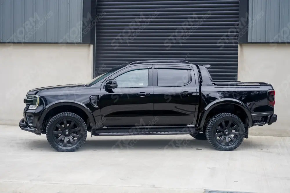 Ford Ranger Double Cab & Vw Amarok 2023 On - Egr Wind Deflectors External Fit - Dark Smoke