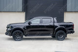 Ford Ranger Double Cab & Vw Amarok 2023 On - Egr Wind Deflectors External Fit - Dark Smoke