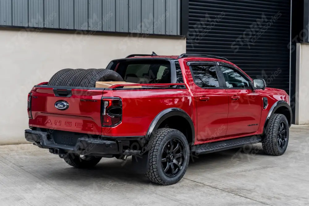 Ford Ranger Double Cab & Vw Amarok 2023 On - Egr Wind Deflectors External Fit - Dark Smoke