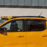 Ford Ranger Double Cab & Vw Amarok 2023 On - Egr Wind Deflectors External Fit - Dark Smoke