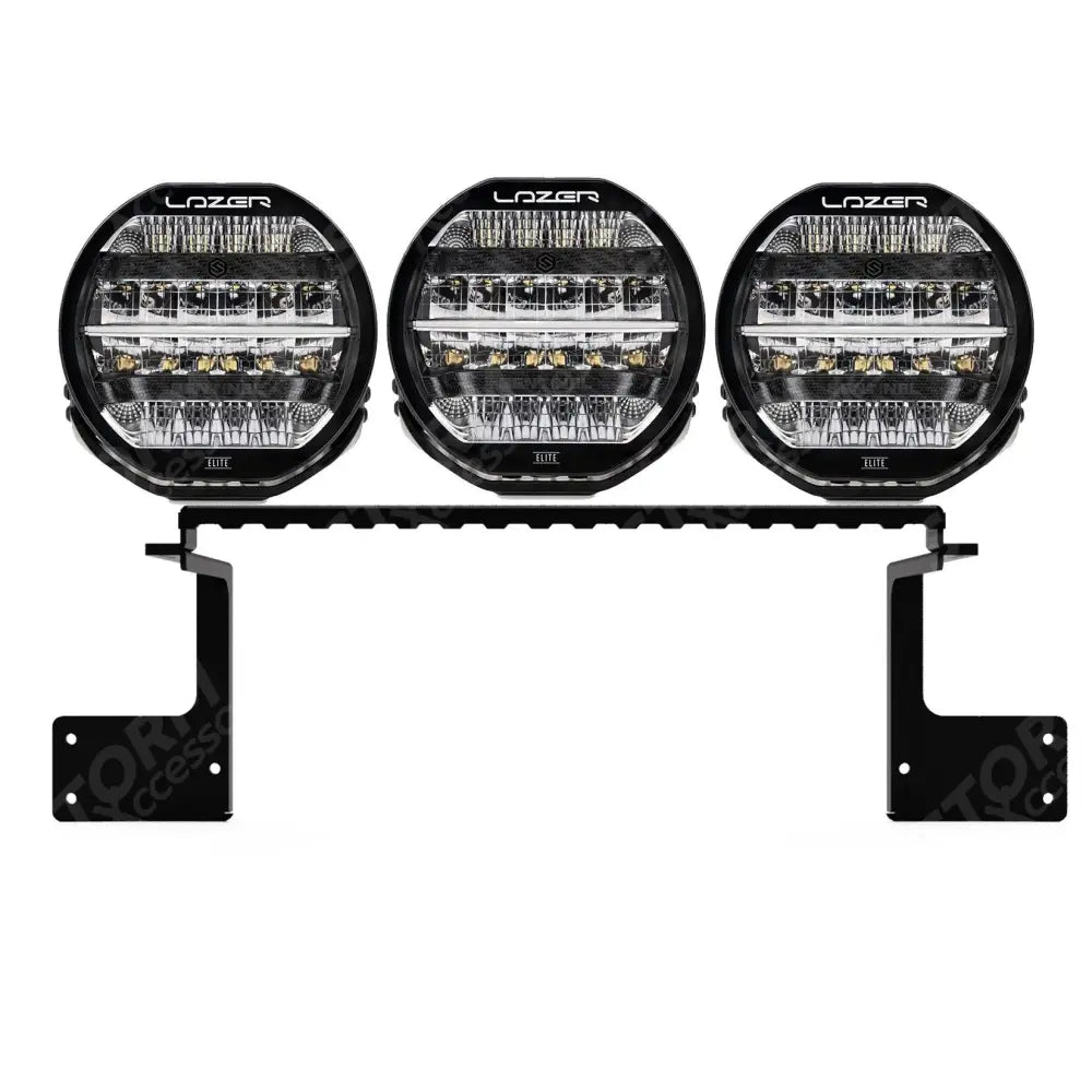 Ford Ranger Next Gen 2023+ Front Spotlight Mount Bracket Bar Black Choose Lazer Lamps